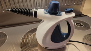 MOSCHE Handheld Pressurized Steam Cleaner Review  All Natural MultiSurface Steamer [upl. by Gans10]