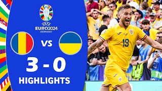 România vs Ucraina 30 Highlights  UEFA Euro 2024 [upl. by Asylla]