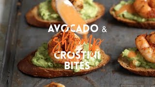 Avocado and Shrimp Crostini Bites [upl. by Luas585]