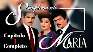 Simplemente María 1989 Capitulo 1 completo TELENOVELA [upl. by Anippesuig]