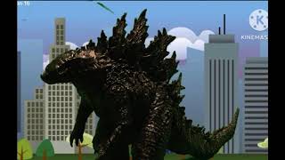 Godzilla Vs Kamakura san Stop motion [upl. by Macpherson886]