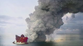 Hunga Tonga Volcano Update Caldera Collapse Eruption went Halfway into Space [upl. by Elianora]