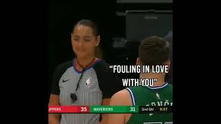 Luka doncic  magic on the referee fouling in love with you [upl. by Hedi]