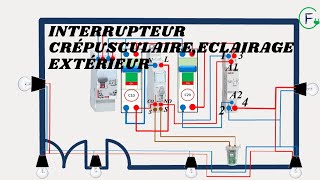 BRANCHEMENT INTERRUPTEUR CRÉPUSCULAIRE [upl. by Gretchen764]