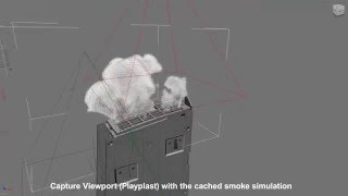 Softimage XSI Smoke Fluid Simulation 10122015 [upl. by Winchell]