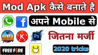 How To Make Mod Apk In 2020  Kisi Bhi App Ka Mod Apk Kaise Banaye  Mod Kaise Banaye [upl. by Nylisoj399]