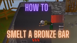 Osrs How to smelt a bronze bar [upl. by Scurlock]