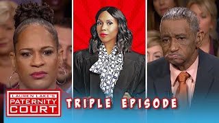 Woman Brings Her Father To Court To Clear Up Paternity Doubts Triple Episode  Paternity Court [upl. by Aime]