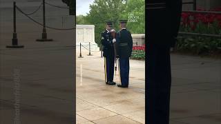 Changing of the guard at the tomb of the unknown soldier This is so awesome 👏 [upl. by Volnay]