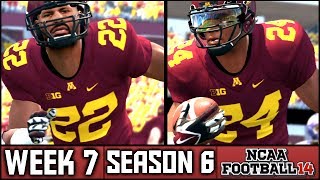 NCAA Football 14 Dynasty Week 7 vs Northwestern Season 6 [upl. by Dulsea]