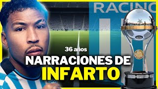 ASÍ NARRARON LOS GOLES DE RACING  CAMPEÓN SUDAMERICANO [upl. by Ravid]