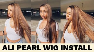 Pre Colored Highlight Wig Install Real Hair Wig Honest Review  Alipearl Hair [upl. by Kirschner]