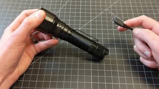 How to Charge a Tactical Flashlight [upl. by Hooker93]