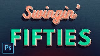 Create an Amazing 3D Retro Text Effect in Photoshop CC [upl. by Cecelia]