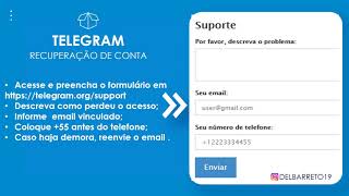 Telegram  Como Recuperar Conta Hackeada [upl. by Algar468]