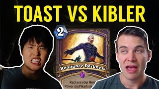 Hearthstone DISGUISED TOAST VS KIBLER  RENOUNCE WARLOCK INTO RAZA PRIEST [upl. by Euqinahs]