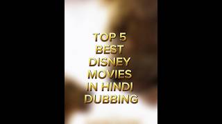 TOP 5 BEST 😍🥰DISNEY MOVIES IN HINDI DUBBING new viral [upl. by Nnarefinnej168]