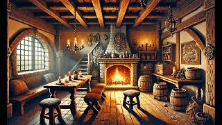 The Hollow Hearth Medieval Tavern Peaceful Dark Fantasy Vibes amp Dark Ambient Sleep Stories [upl. by Rekab553]