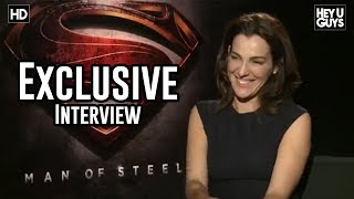 Ayelet Zurer Man of Steel Movie Exclusive Interview [upl. by Gary812]