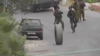 Un Pneu égaré provoque des ravages chez les soldats israéliens [upl. by Dragon]