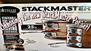 My new Pots And Pans Set Unboxing my Stackmaster Pot Set [upl. by Aivalf]