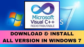 How to install All Version Of Microsoft VC 20052022 Redistributable in Windows 7 64bit or 32bit [upl. by Lela900]