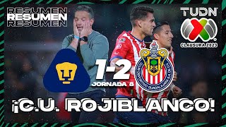 Resumen y goles  Pumas 12 Chivas  CL2023Liga Mx J7  TUDN [upl. by Sachsse]