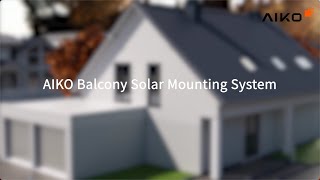 How to install the AIKO Balcony Solar Mounting System [upl. by Atinuj664]