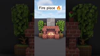 How to build a fireplace in minecraft shorts minecraft gaming [upl. by Akiehsat]