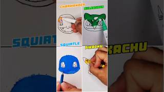 Artistic Drawing Different Art Materials With Pokemon pokemon artist colors supplies shorts [upl. by Ydnac529]