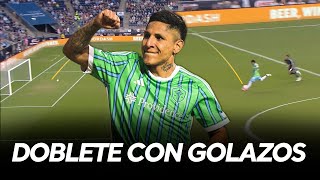 ¡DOBLETE de RAÚL RUIDÍAZ con GOLAZO desde MEDIACANCHA y PANENKA [upl. by Nosnibor886]