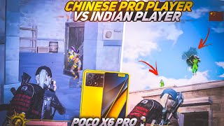 CHINESE AGGRESSIVE PLAYER VS 🇮🇳  POCO X6 PRO PUBG  POCO X6 PRO PUBGM  POCO X6 PRO PUBG TEST [upl. by Dorca917]