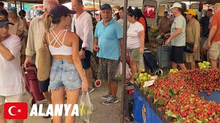 🇹🇷 BAZAAR PRICES 2022  Alanya Mahmutlar Walking Tour [upl. by Mora]