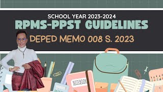 RPMSPPST GUIDELINES SY 20232024  Classroom Observable Indicators Explained [upl. by Balling757]