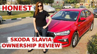 Skoda SLAVIA  Honest Ownership REVIEW 2024 By RUSSIAN in India Is It A PREMIUM Car [upl. by Clougher21]