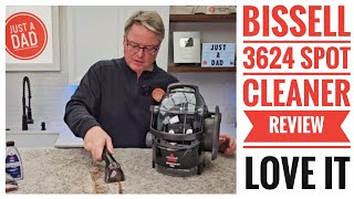 Works Great Bissell 3624 Spot Clean Portable Carpet Cleaner REVIEW [upl. by Anifled]