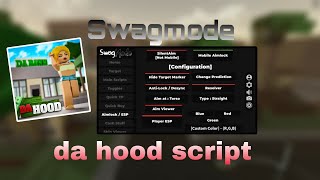 Swagmode  Da hood script  Player tp aimlock autobuy quick tp player knock ETC [upl. by Ardine152]