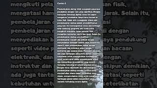 CONTOH PARAGRAF ESAI TENTANG PEMBELAJARAN DARING [upl. by Baptiste942]