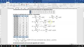 TRABAJO DISTRIBUCIONES BIDIMENSIONALES  COMPROBACIÓN DE LOS CÁLCULOS CON EXCEL [upl. by Nallaf]