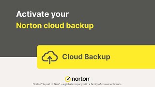 Activate Norton Cloud Backup [upl. by Pages195]