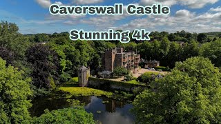 Caverswall Castle Stunning 4k Aerial Cinematic Video of this amazing Place via 249g Drone [upl. by Cristiano]