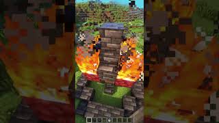 Minecraft Fireflow Fountain🔥 My Ordinary Life minecraft shorts [upl. by Haldi522]