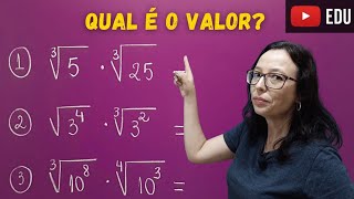 Multiplicação com Radicais  Professora Angela Matemática [upl. by Leidag]