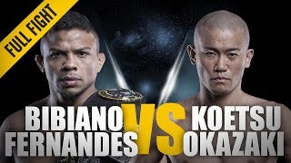 ONE Full Fight  Bibiano Fernandes vs Koetsu Okazaki  The Beginning Of His Reign  May 2013 [upl. by Kedezihclem]