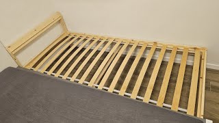 Assembling IKEA furniture  NEIDEN  bed frame  LUROY  Slatted base [upl. by Conney554]