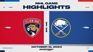 NHL Highlights  Panthers vs Sabres  October 12 2024 [upl. by Child653]