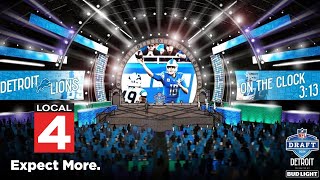 New look at Detroit stage design layout for 2024 NFL Draft [upl. by Tiemroth]