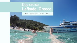 Nidri Lefkada day cruise to Porto Katsiki Kefalonia Ithaca in Greece June 2023 [upl. by Bitthia230]