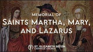 Divine Office Vespers 17th Monday of OT Saints Martha Mary and Lazarus July 29 2024 [upl. by Enneyehc]