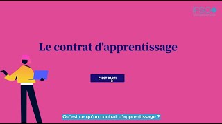 Les contrats dalternance  Le contrat dapprentissage [upl. by Eahsat]